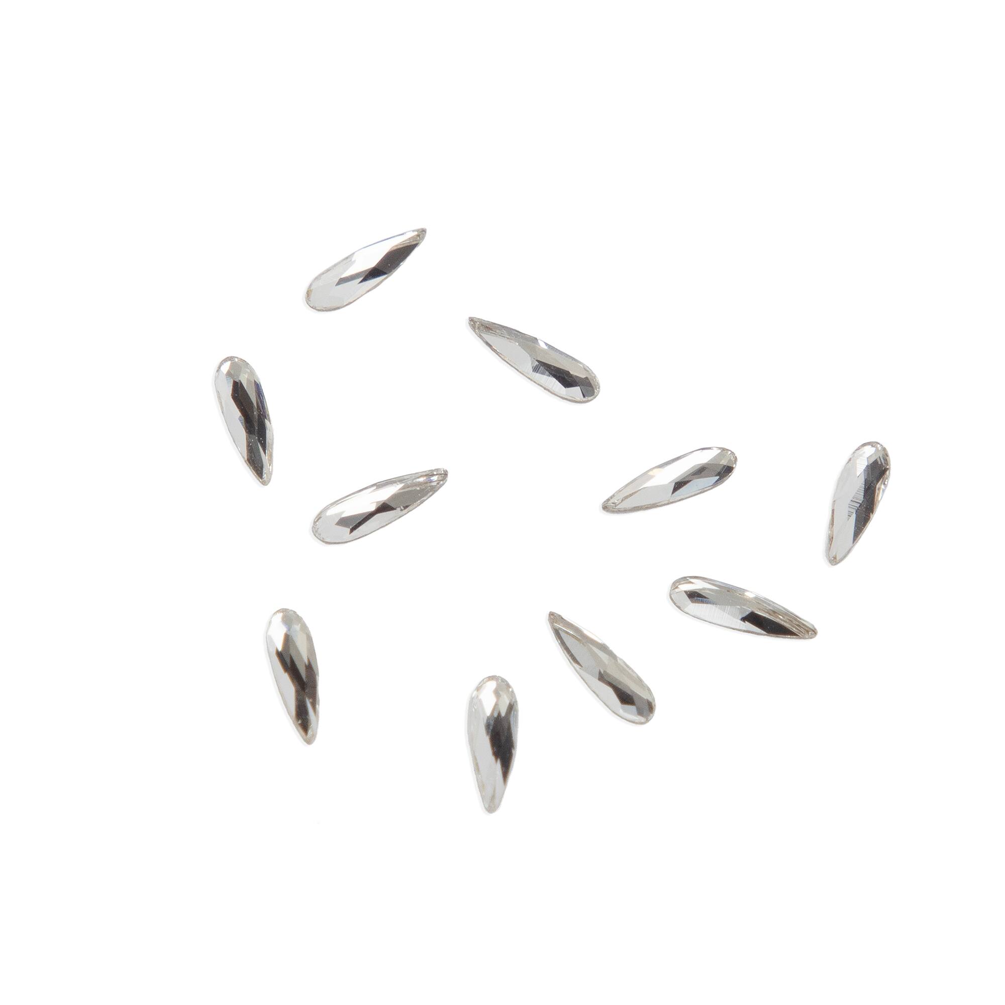 6 Packs: 10 ct. (60 total) 6mm Crystal Raindrop Glue-On Austrian Crystals by Bead Landing™